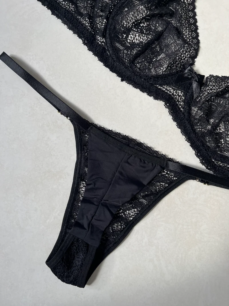 Conjunto Flora (preto) — foto 9