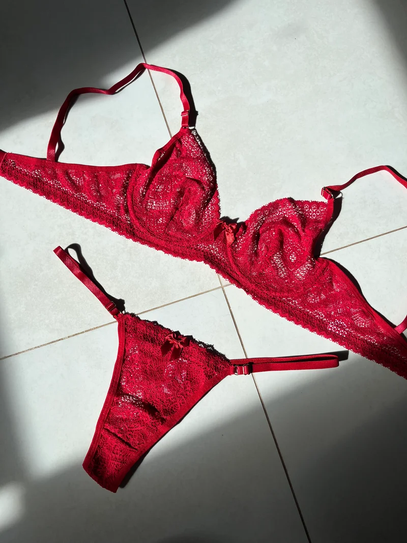 Conjunto Flora (vermelho) — foto 1
