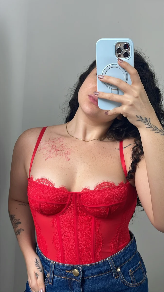 Corselet gringa (vermelho) — foto 6