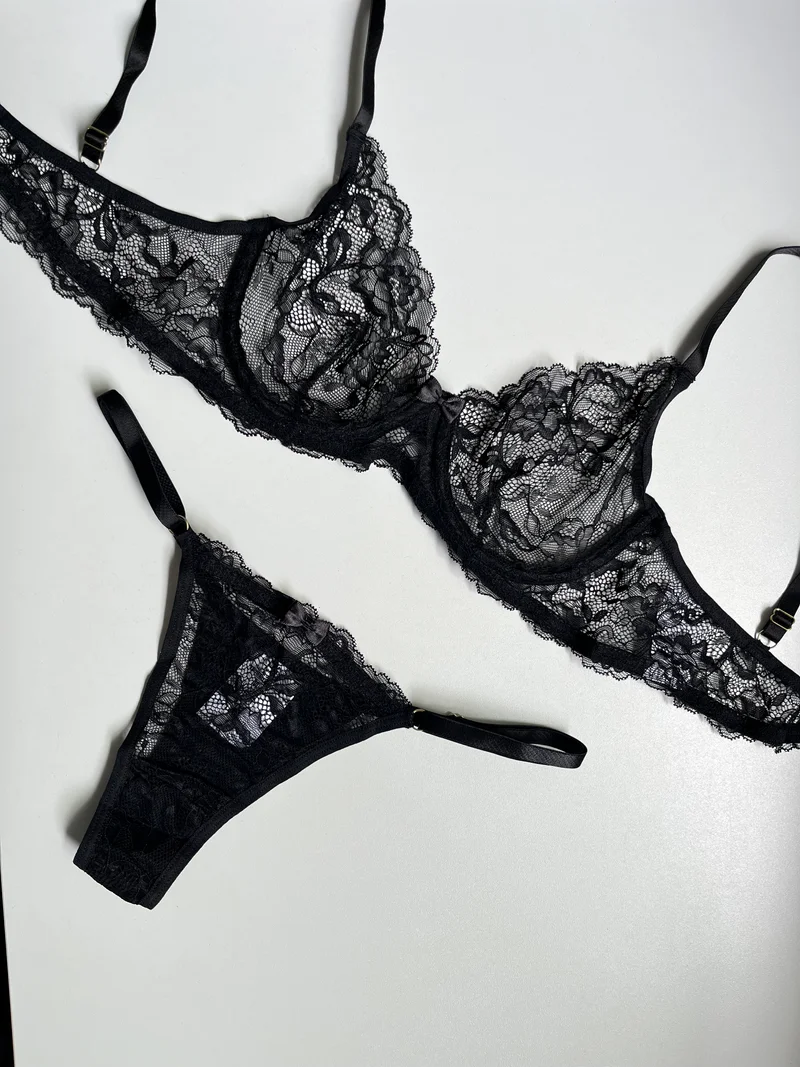 Conjunto Flora (preto) — foto 2