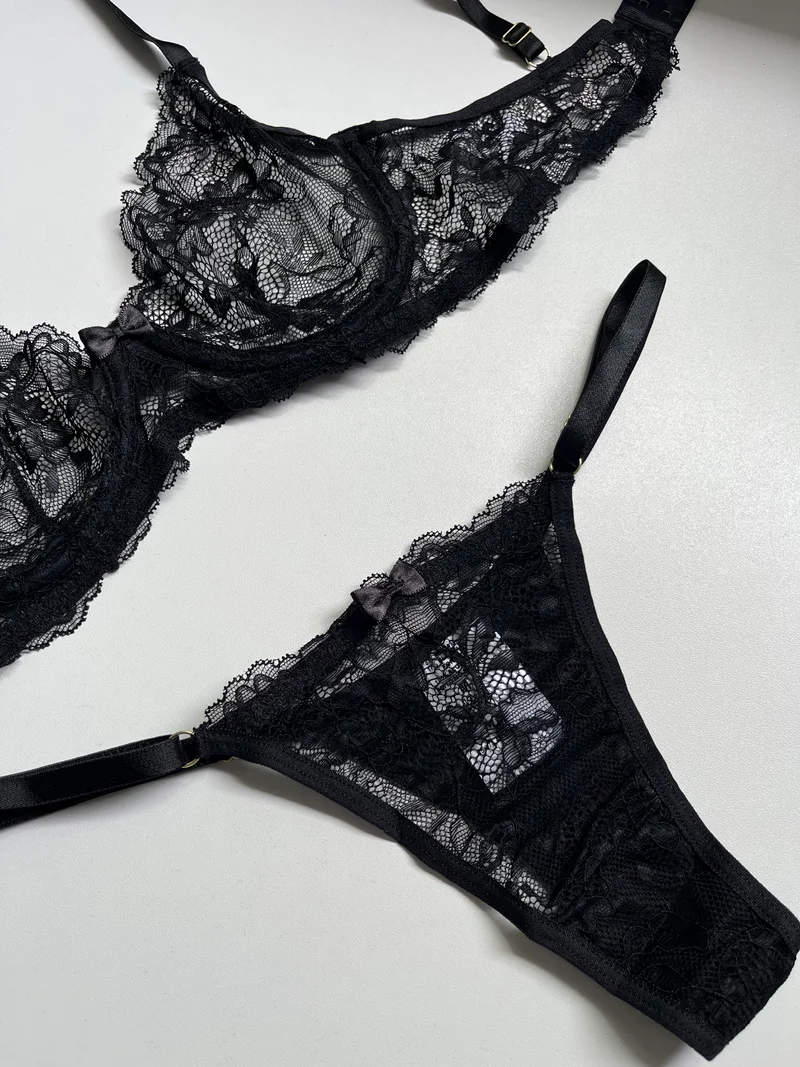 Conjunto Flora (preto) — foto 6