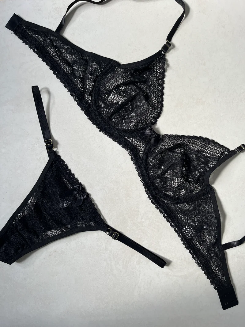 Conjunto Flora (preto) — foto 5