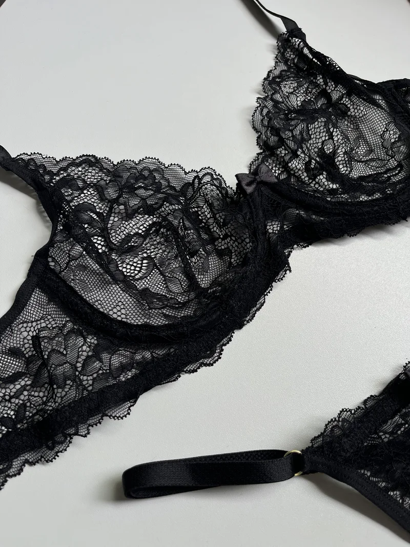 Conjunto Flora (preto) — foto 7